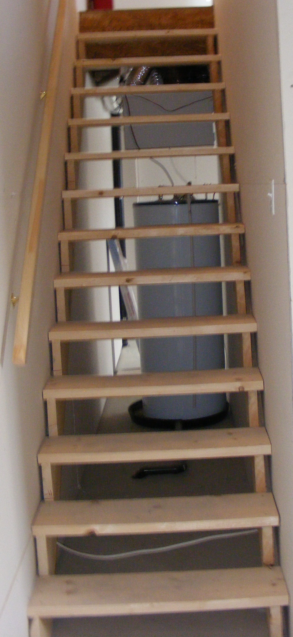 Installation du brut de l'escalier